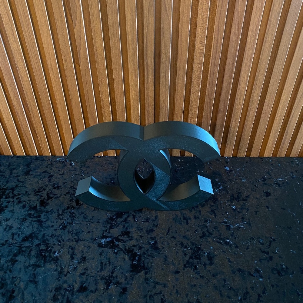 Rare Large CC Black Art Decor - Picture 3 of 7